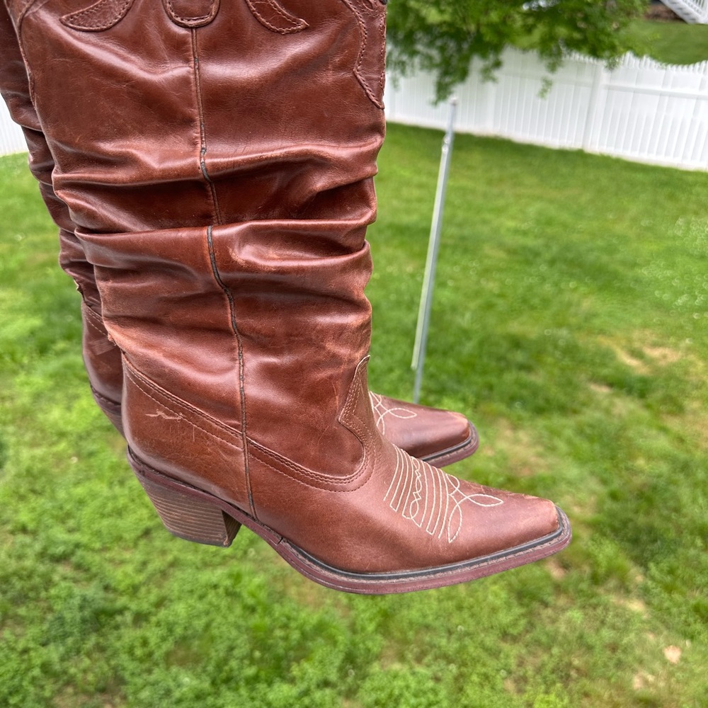 Steve Madden Brown Leather Women's Boots